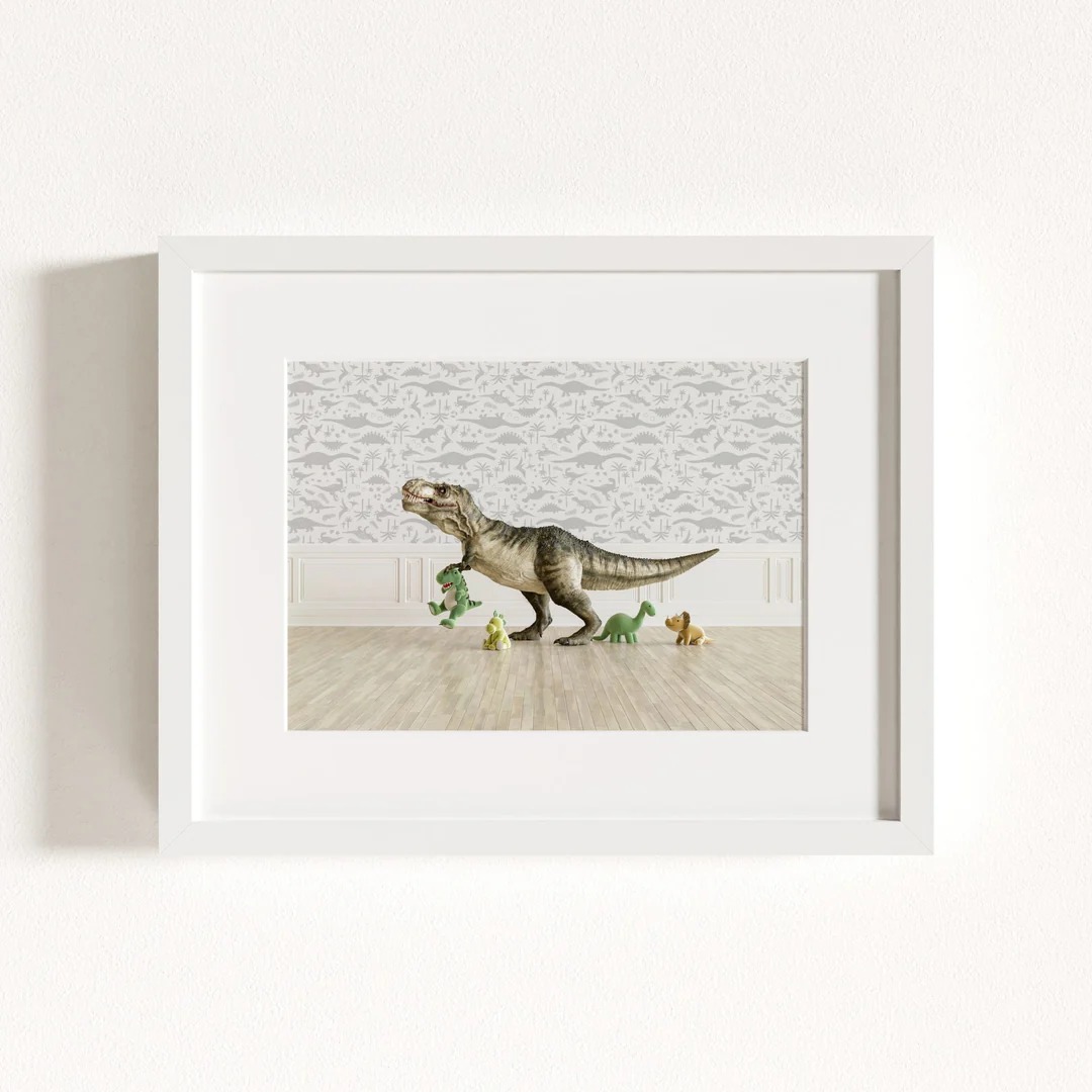 Kunstdruck Dinosaurier Motiv für Kinderzimmer Wanddekoration - Image 10