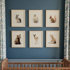 Waldtier Poster im Storybook Stil für Kinderzimmer Dekor