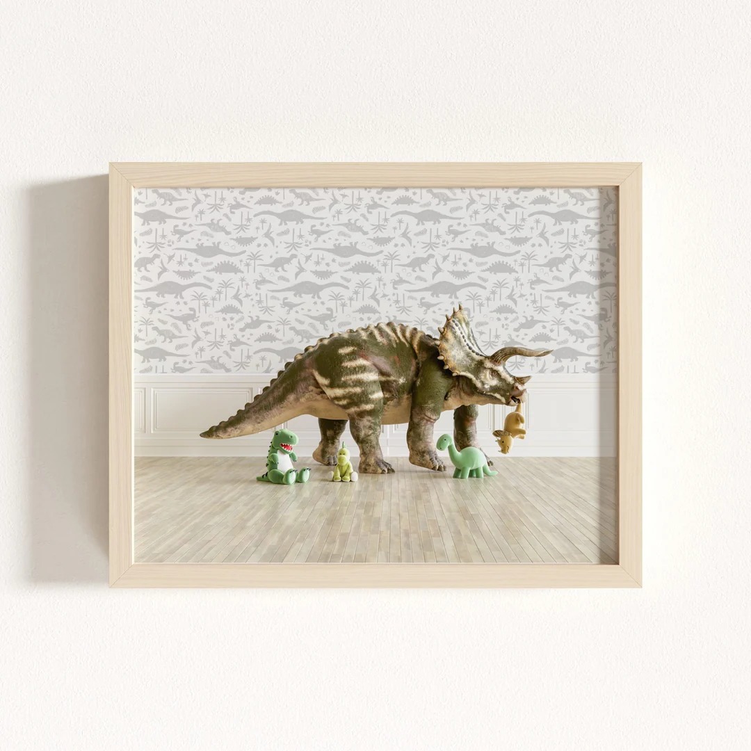 Kunstdruck Dinosaurier Motiv für Kinderzimmer Wanddekoration - Image 13