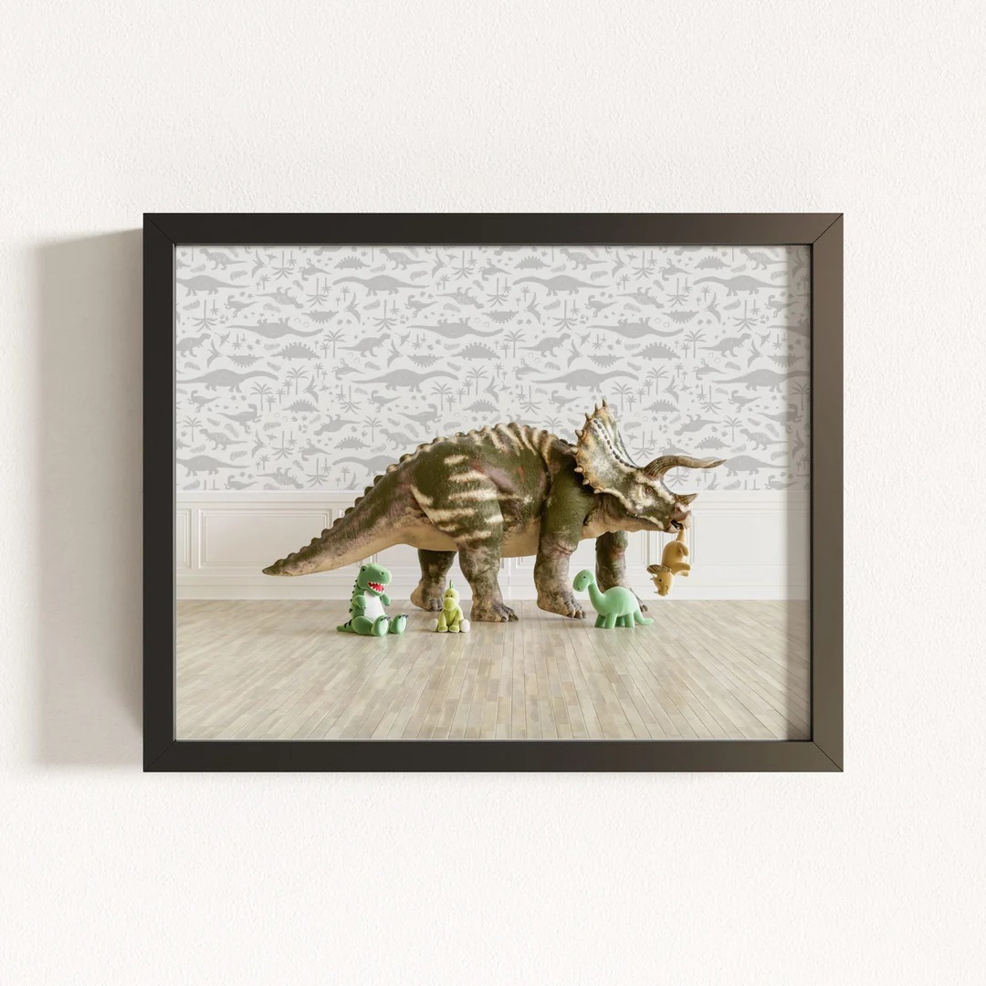 Kunstdruck Dinosaurier Motiv für Kinderzimmer Wanddekoration - Image 14