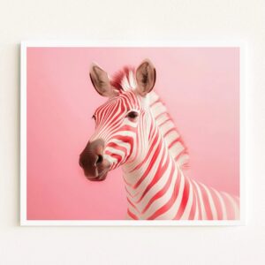 Kunstdruck Tierporträts mit Tiermotiv für Kinderzimmer Wanddekoration