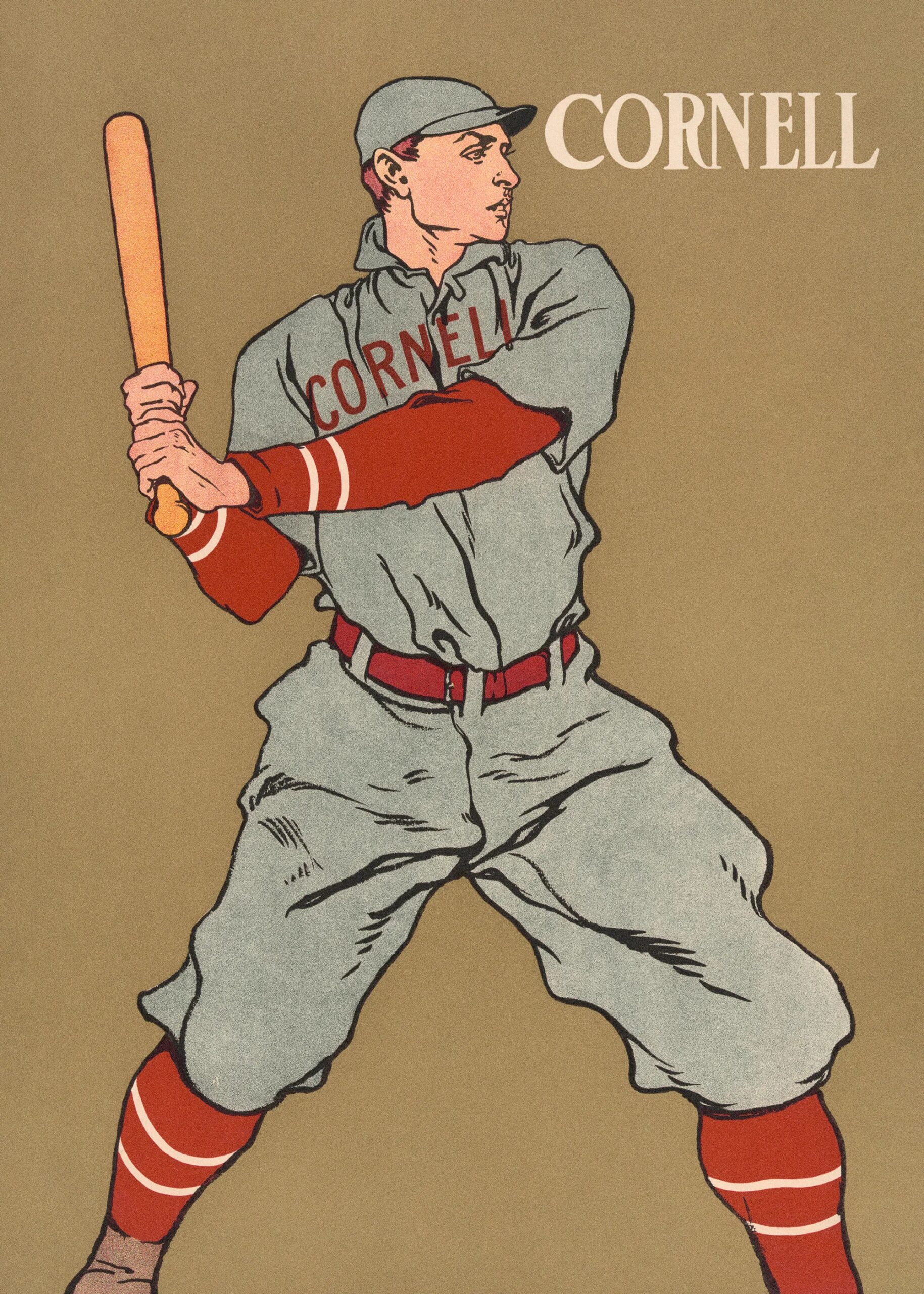 Cornell Vintage-Baseballspieler Druck