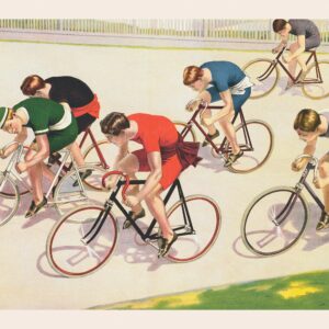 Vintage-Radrennen Druck