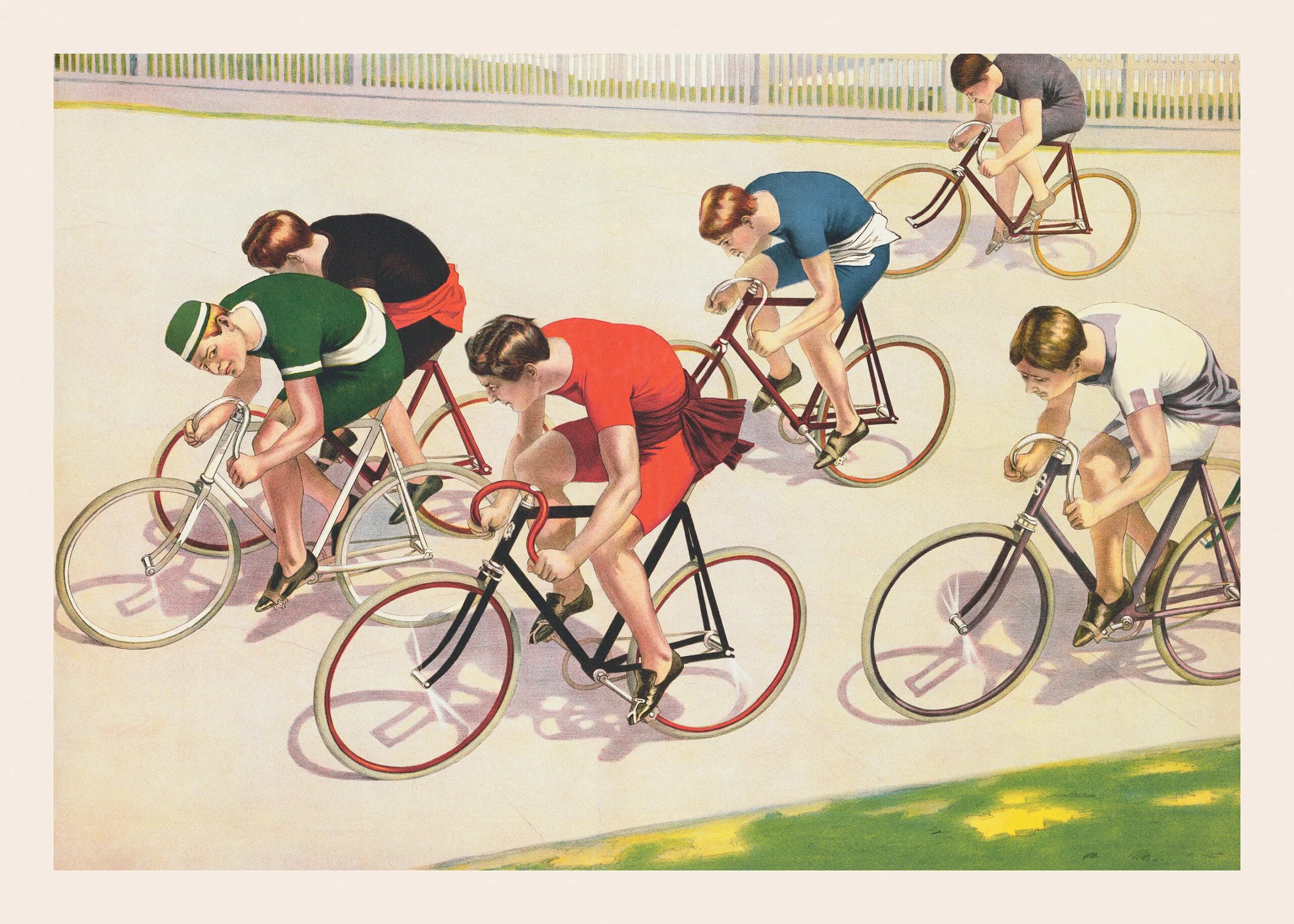 Vintage-Radrennen Druck